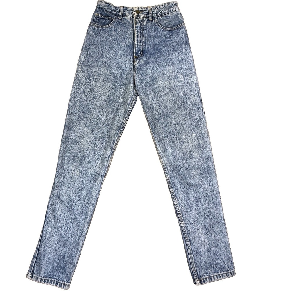 Vintage Guess Jeans Women's 30 High Rise Acid Wash Denim Made USA Tapered